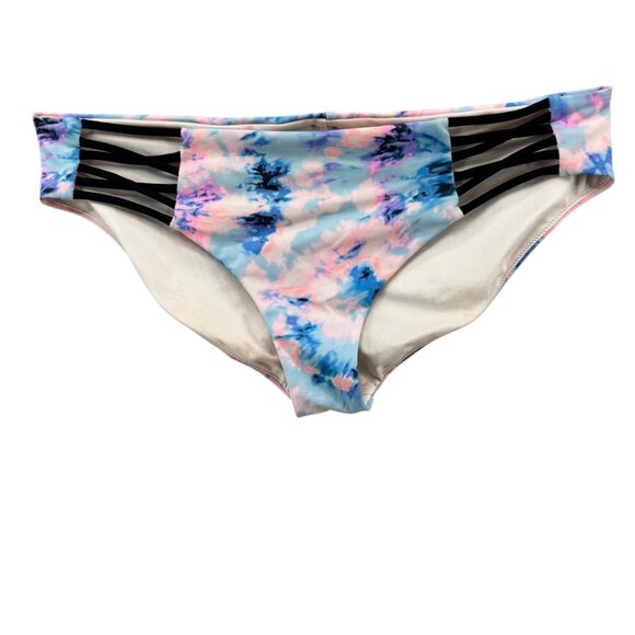 Pink Victorias Secret 2 Piece Bikini Swimsuit Womens Pink Blue Tie Dye Size S - Picture 10 of 16